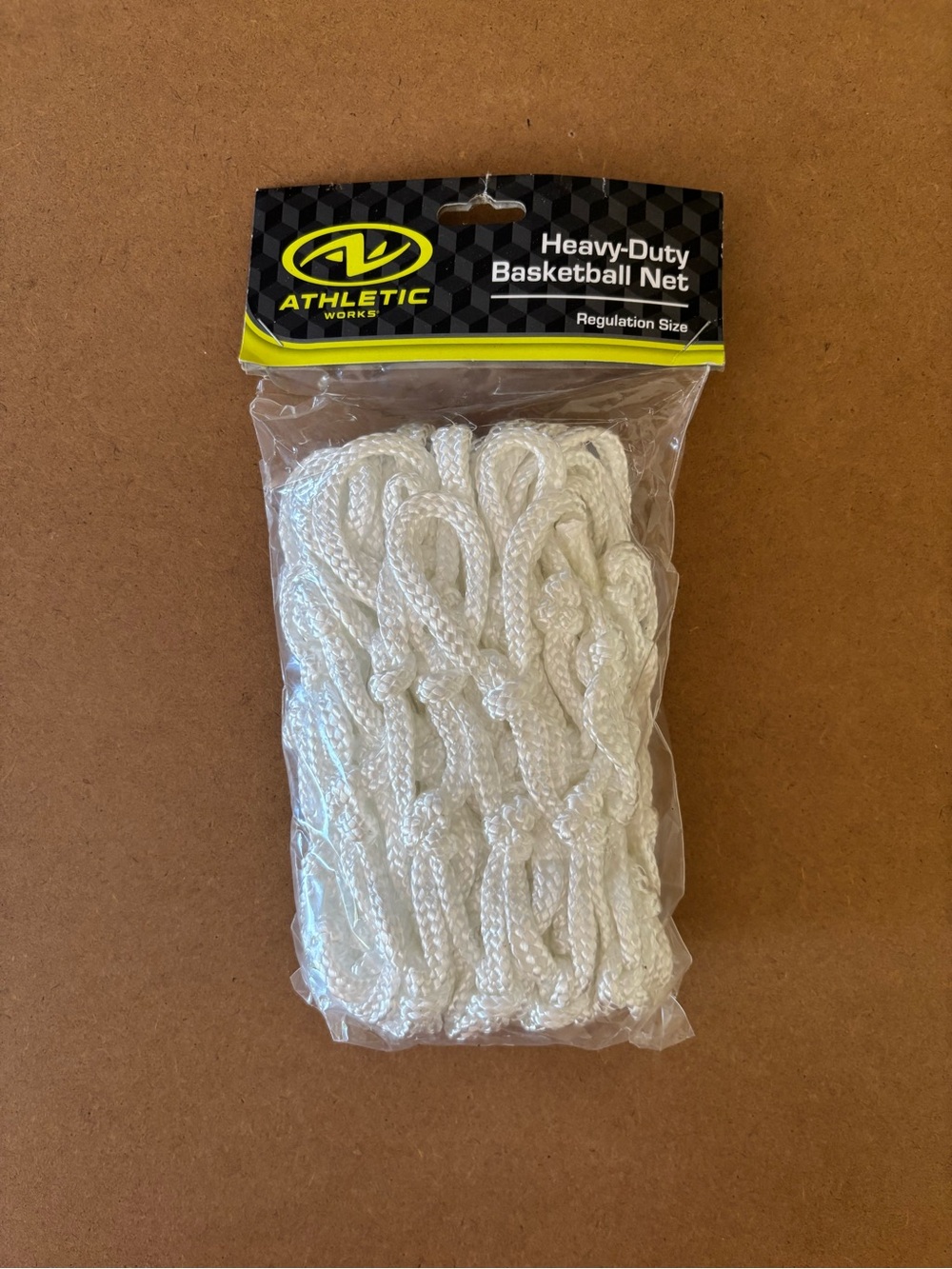 Athletic Works White Basketball Net - Braided Nylon Regulation Size